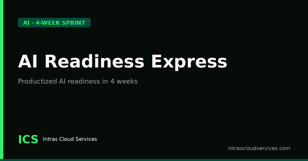 AI Readiness Express | 4-Week Productized AI Sprint — Intras Cloud Services