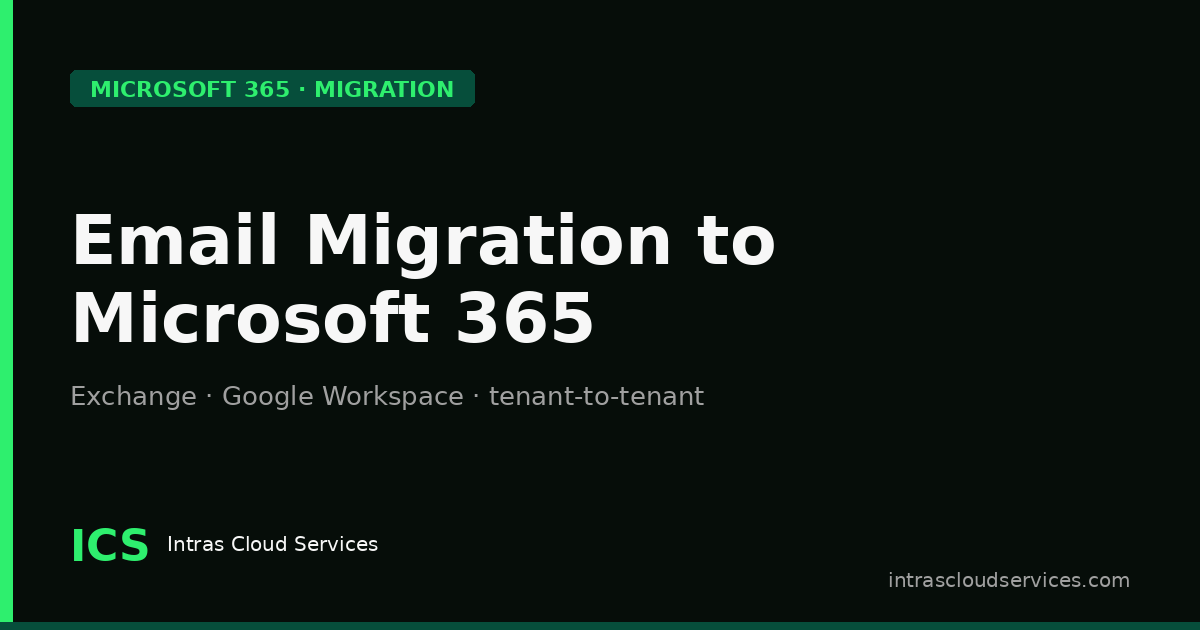 Email Migration to Microsoft 365 | Exchange, Google, Tenant-to-Tenant ...